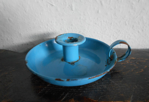 Vintage blue enamel - -,