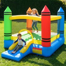 Crayon Theme Bouncy Castle
