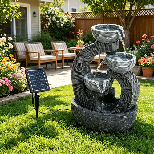 Garden solar water feature led - garden,