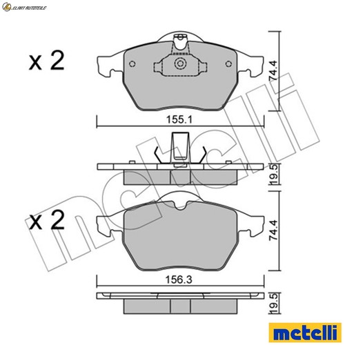Brake pad set disc - pad,