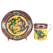 Chinese Cup Saucer Dragons
