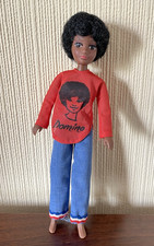 Matchbox Disco Girl Doll Domino 1970s Red with Jeans