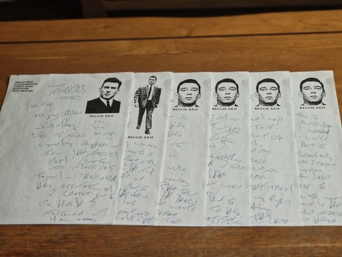 Reggie kray signed - signed, letter