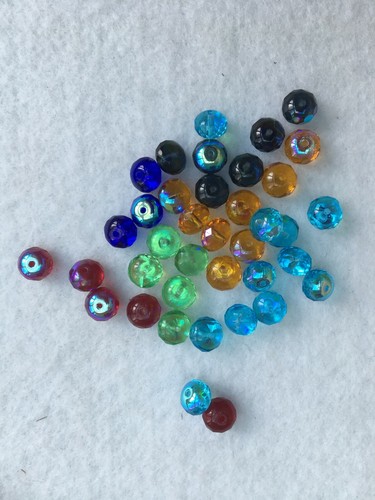 Gutermann faceted glass beads - gutermann,