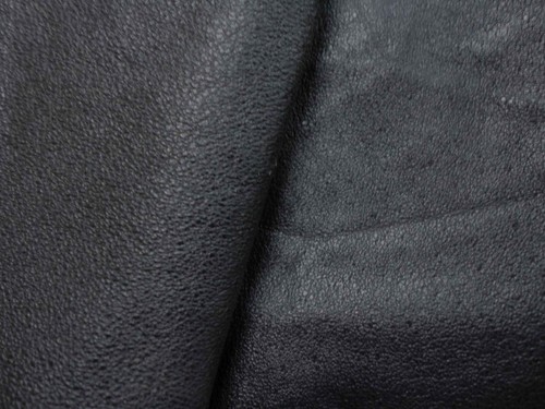 Jet black pigskin - pigskin, leather