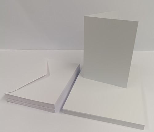 White blank cards - white,