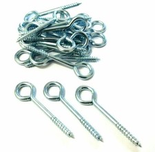 Vine eyes. Screw in. Garden. Climbers. Steel. BZP. 50mm 75mm 100mm *Top Quality!