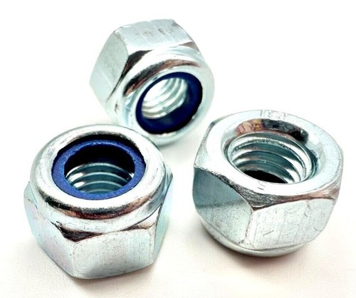 Nyloc nuts bzp all sizes - nuts,