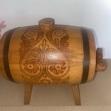 Vtg USSR Carved & Painted Wood