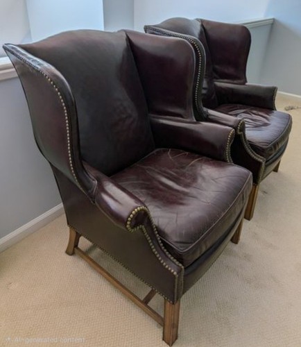 Pair heritage burgundy leather - pair,