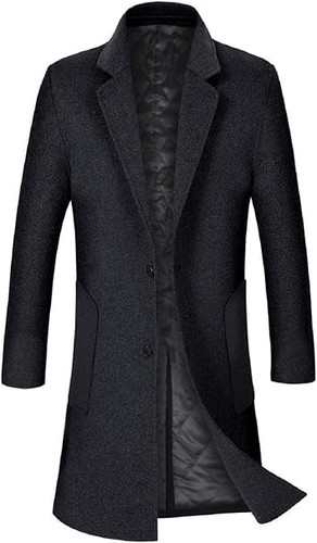 Icker mens wool coat long - icker,