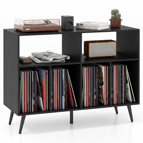 Record player stand black - stand,