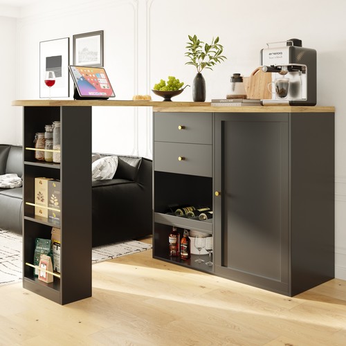 Extendable bar table dining - table,
