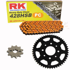 Chainset Suzuki RV 90 73-81 chain RK PC 428 SB 108 open Orange 15/46
