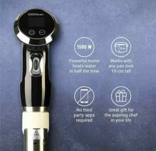 1500W Sous Vide Precision Cooking Wand Up to 95°C Digital Display Stainles/Steel