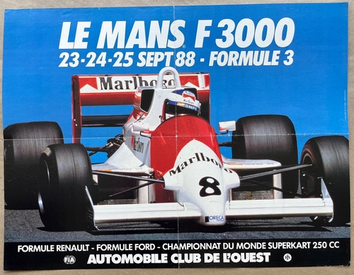 Poster 1988 mans f3000 f3 - mans,