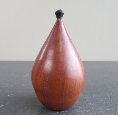 Wooden pear shaped treen item - shaped,