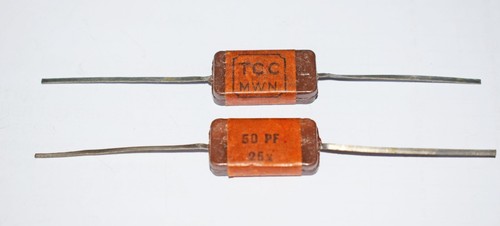 Tcc 50pf vintage silver mica - 50pf,