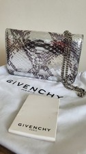 GIVENCHY silver Python Skin Wallet On Chain Bag - Authentic & Genuine