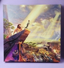 Thomas Kinkade Disney Painting Canvas 14" x 14" ~ The Lion King