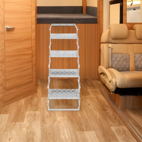 Aluminum alloy scissor stairs - alloy,