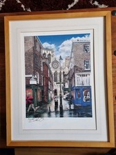 Minster Gates York by Mark Braithwaite. Signed print.