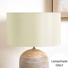 Almond Beige Silk Lampshade