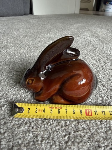 Blue mountain pottery rabbit - blue,