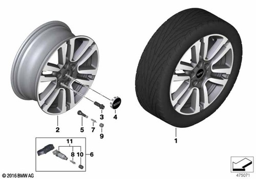 Mini genuine light alloy - alloy, wheel
