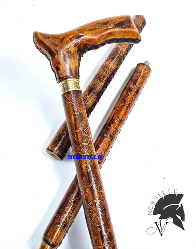 Full leather covered - leather, handmade