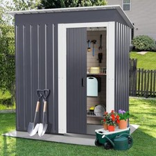 5 x 3ft Garden Shed Galvanised