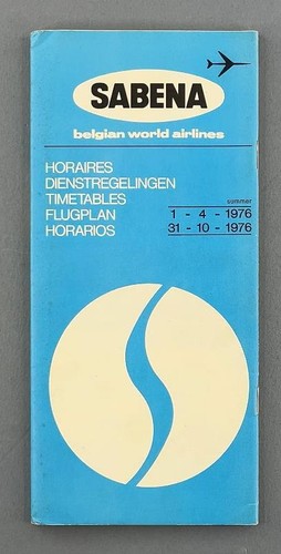 Sabena airline timetable - sabena,