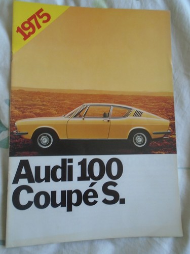 Audi 100 coupe - audi, brochure
