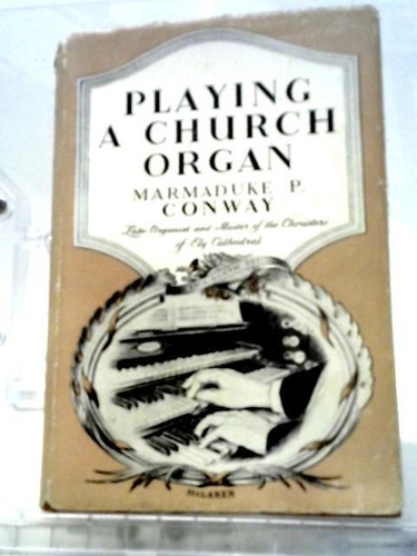 Playing church organ - a,