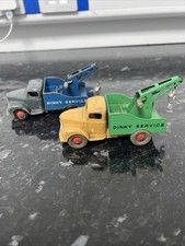 Vintage Pair of Dinky Die Cast Service Commer Trucks