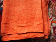 Indian Rustic Orange Fabric Square - 120cm x 120cm