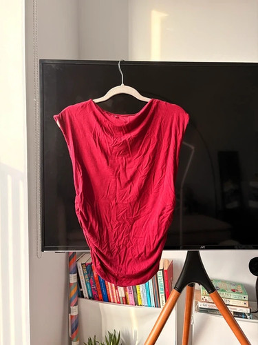 Primark red sleeveless - red, top