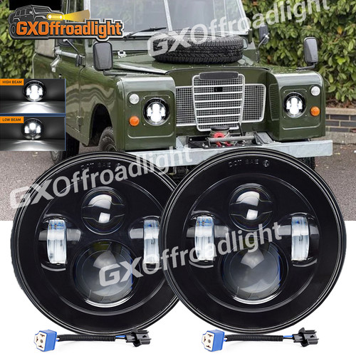 Pair round inch led - round, 7"inch