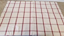 John Lewis Norton Red Check Upholstery Cushion Craft fabric W139cm X D107cm