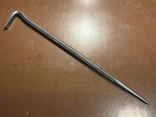 Armstrong 15.5" Heel Bar/Rolling Head Pry Bar -Hex Straight Tapered Tip to Point
