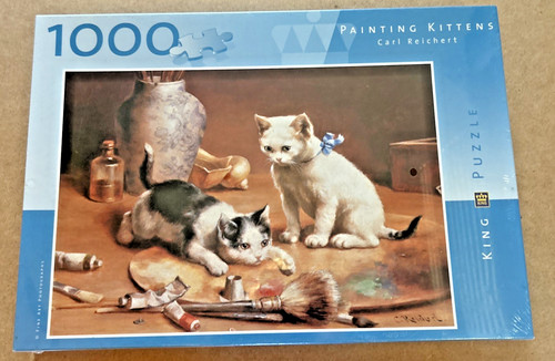 Painting kittens 1000 piece - painting,