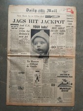 Newspapers 1961 back issues Birthday Gift Tabloid and Broadsheets