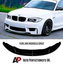 BMW 1M E82 Coupe Gloss Black Front Splitter Spoiler Lip Body Kit M Performance