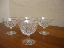 CRYSTAL CUT GLASS SET OF 4