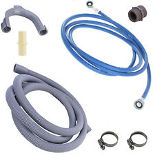Universal Washing Machine Inlet Fill Water & Waste Drain Hose Extension Kit 2.5m