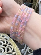 Morganite Crystal Beaded