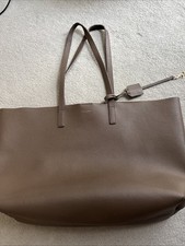 SAINT LAURENT Tote Beige Leather Bag