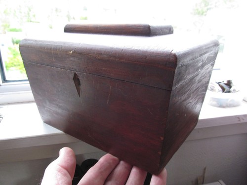 Old tea caddy restore 5 - caddy,