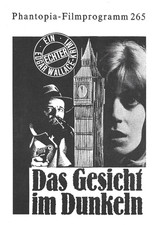 Phantopia Filmprogramm Nr. 265 DAS GESICHT IM DUNKELN Edgar Wallace 4 Seiten
