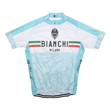 BIANCHI Mens White & Aqua